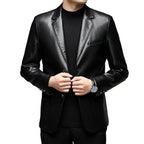 Jaqueta Masculina Gola Lapela Estilo Casual Elegante
