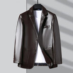 Jaqueta Masculina Gola Lapela Estilo Casual Elegante