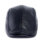 Boina Masculina em Couro Vintage