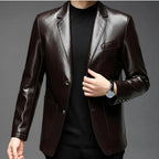 Jaqueta Masculina Gola Lapela Estilo Casual Elegante