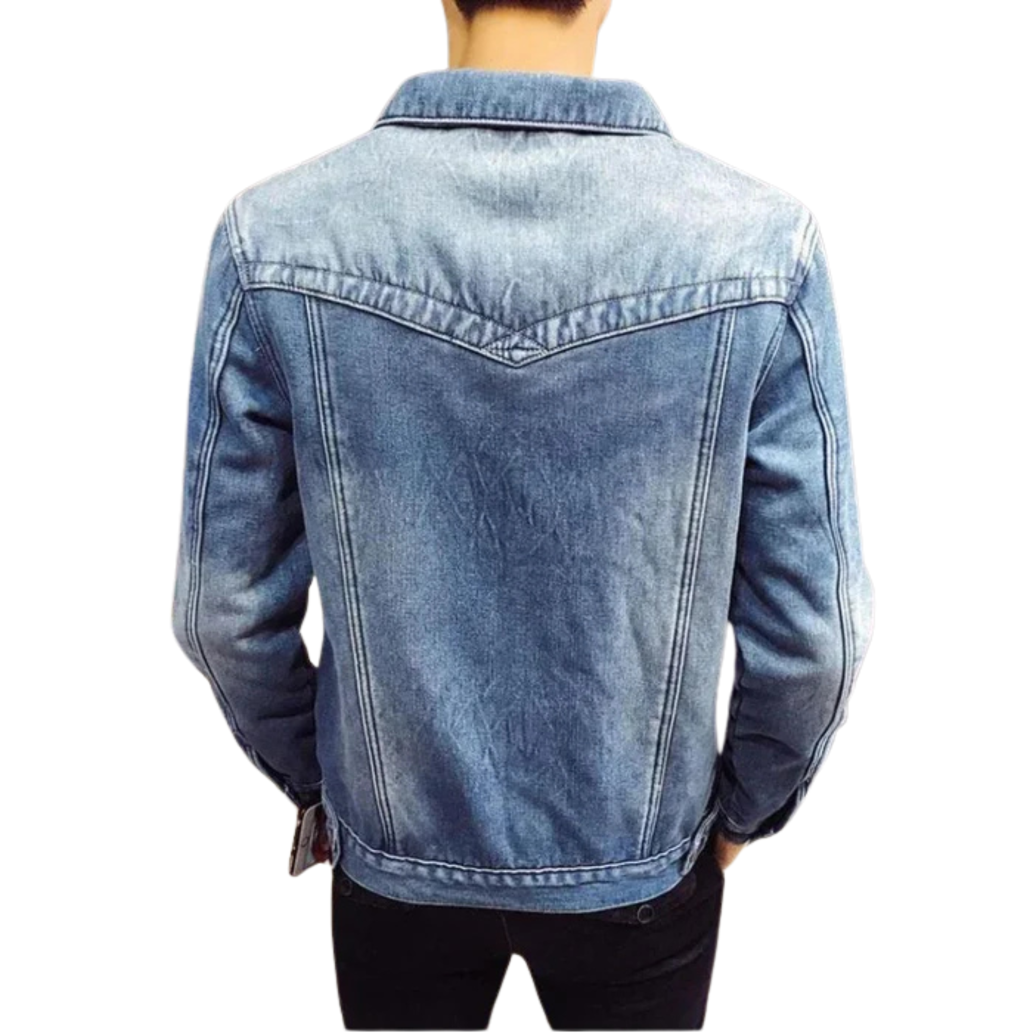 Jaqueta Jeans Masculina Peludo Style