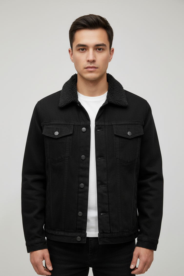 Jaqueta Jeans Masculina Peludo Style