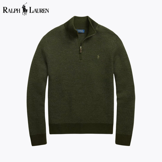 RL Washable Wool Quarter-Zip Sweater